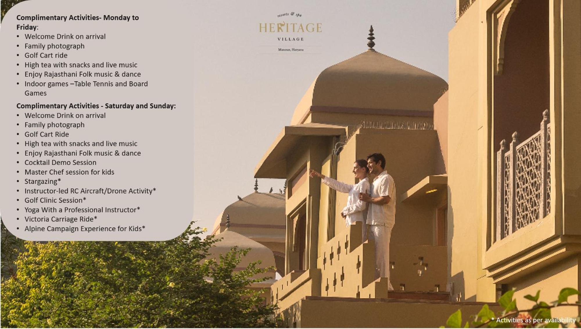 Heritage Village Resort & Spa Manesar-Гургаон Екстериор снимка